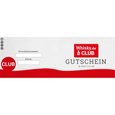 Gutschein zum Einlösen für Whisky.de Club-Mitgliedschaft (Wert: 60€) 